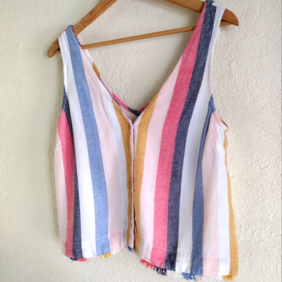 Bella Dahl Sleeveless Striped Blouse - Picture 4 of 6